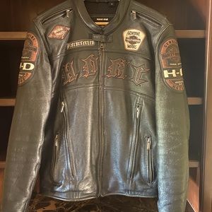 Vintage Limited edition Men’s H.D. leather jacket.